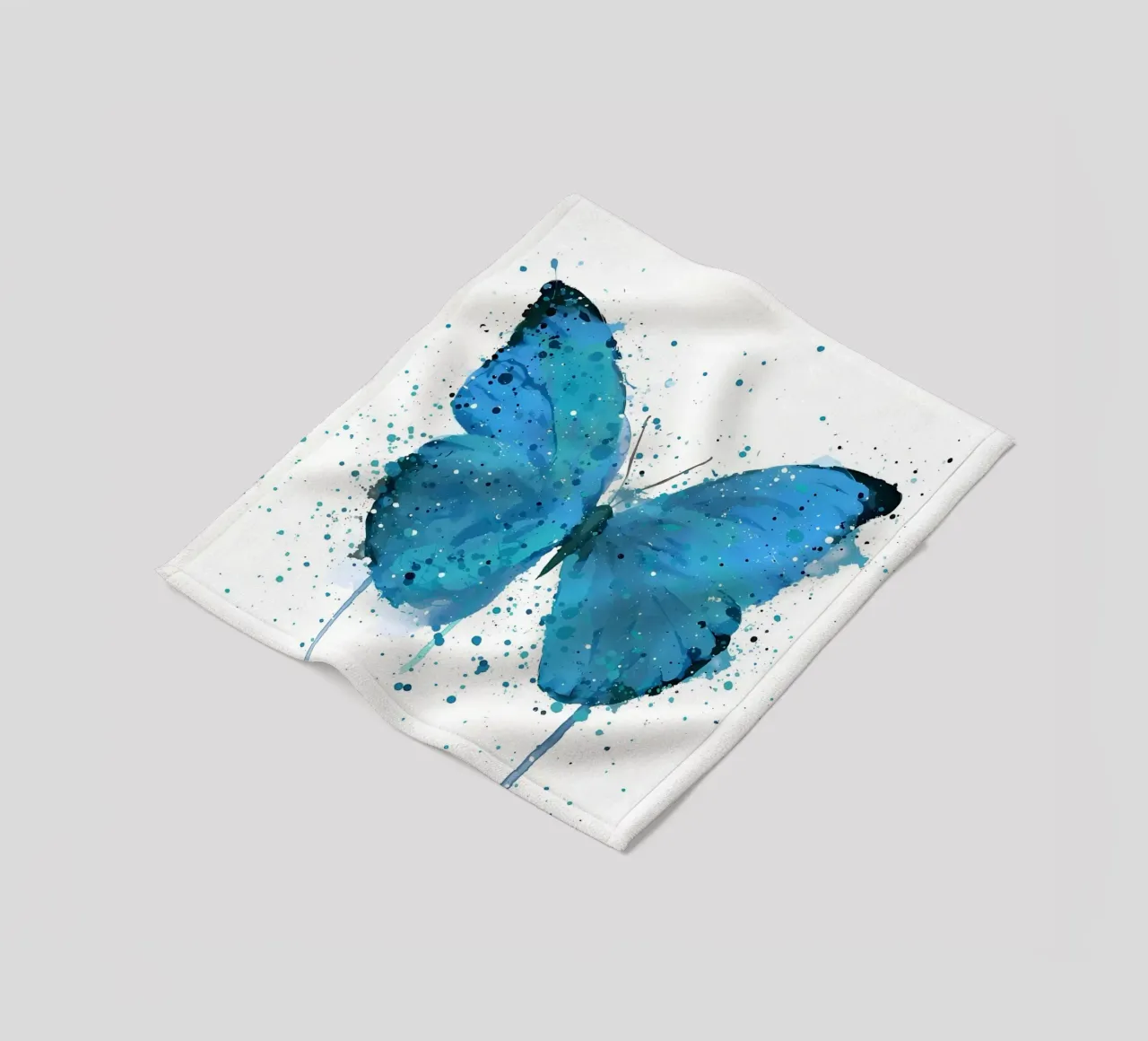 Farfalla Morpho coperta in pile da Nami