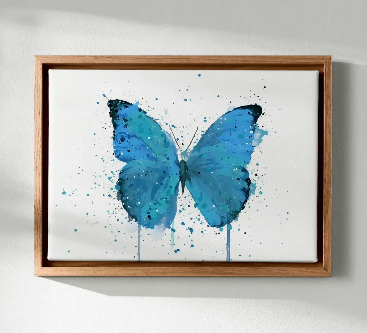 Farfalla Morpho tela con Cornice a cassetta da Nami