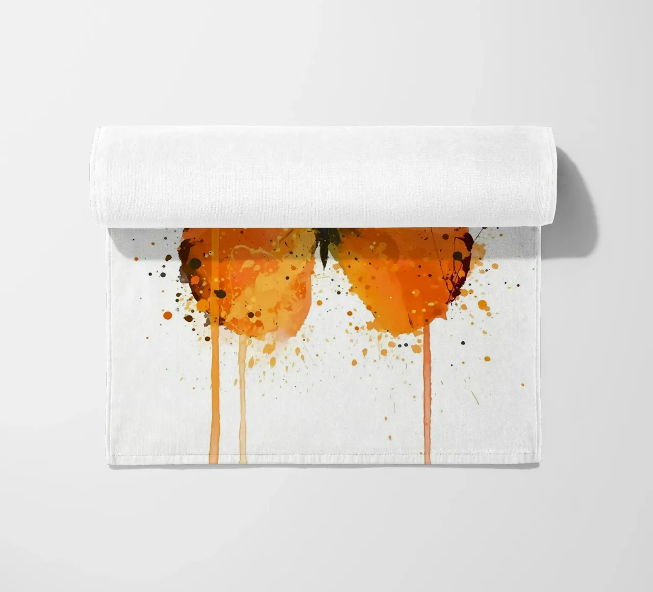 Butterfly Tangerine Dream beach towel by Nami