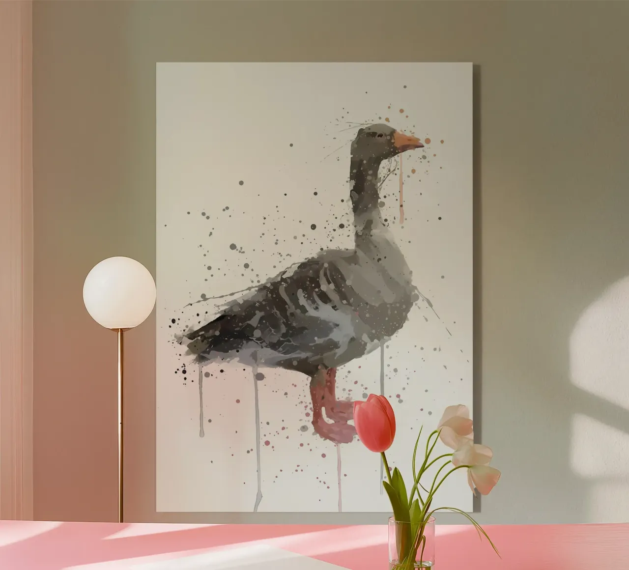 Goose acrylic glass by Nami