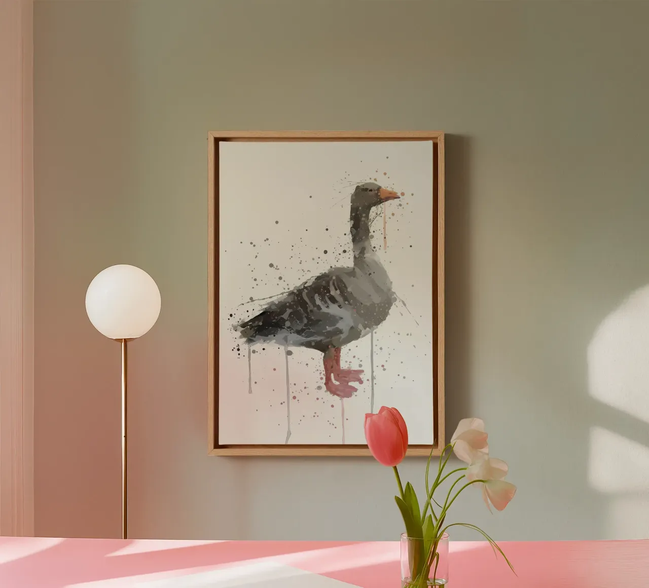 Gans canvas met Baklijst van Nami