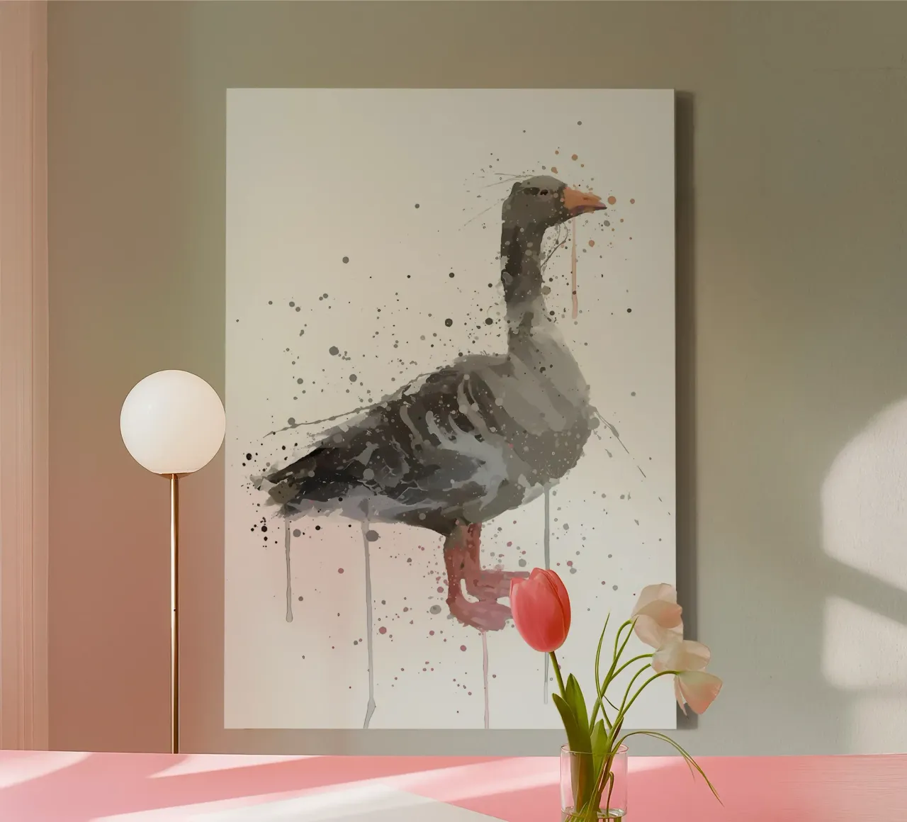 Gans canvas met Baklijst van Nami