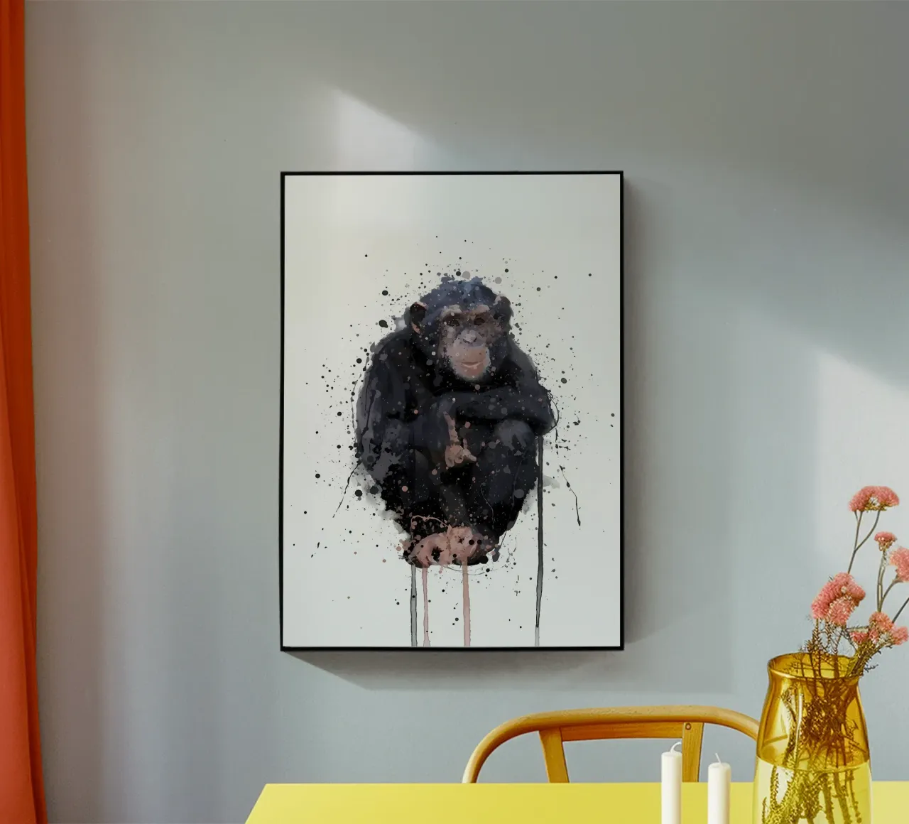 scimpanzé plexiglass da Nami