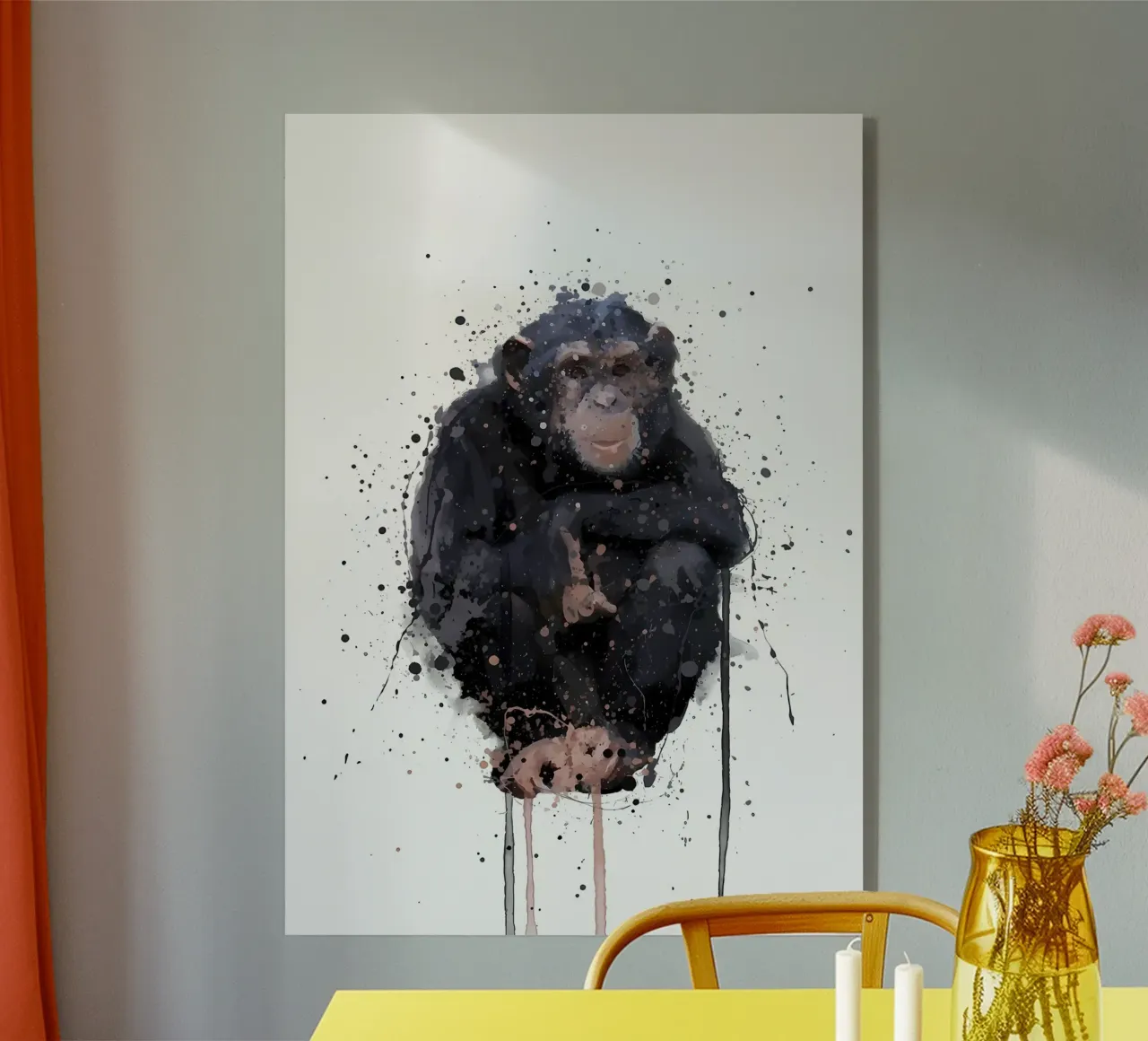 scimpanzé plexiglass da Nami