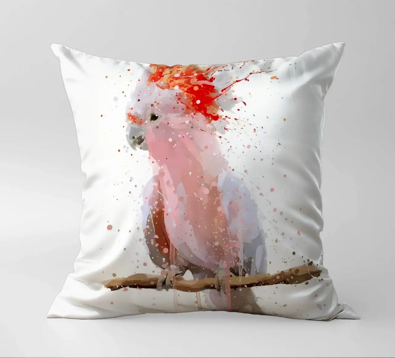 Cacatua Maestà Rosa cuscino da Nami
