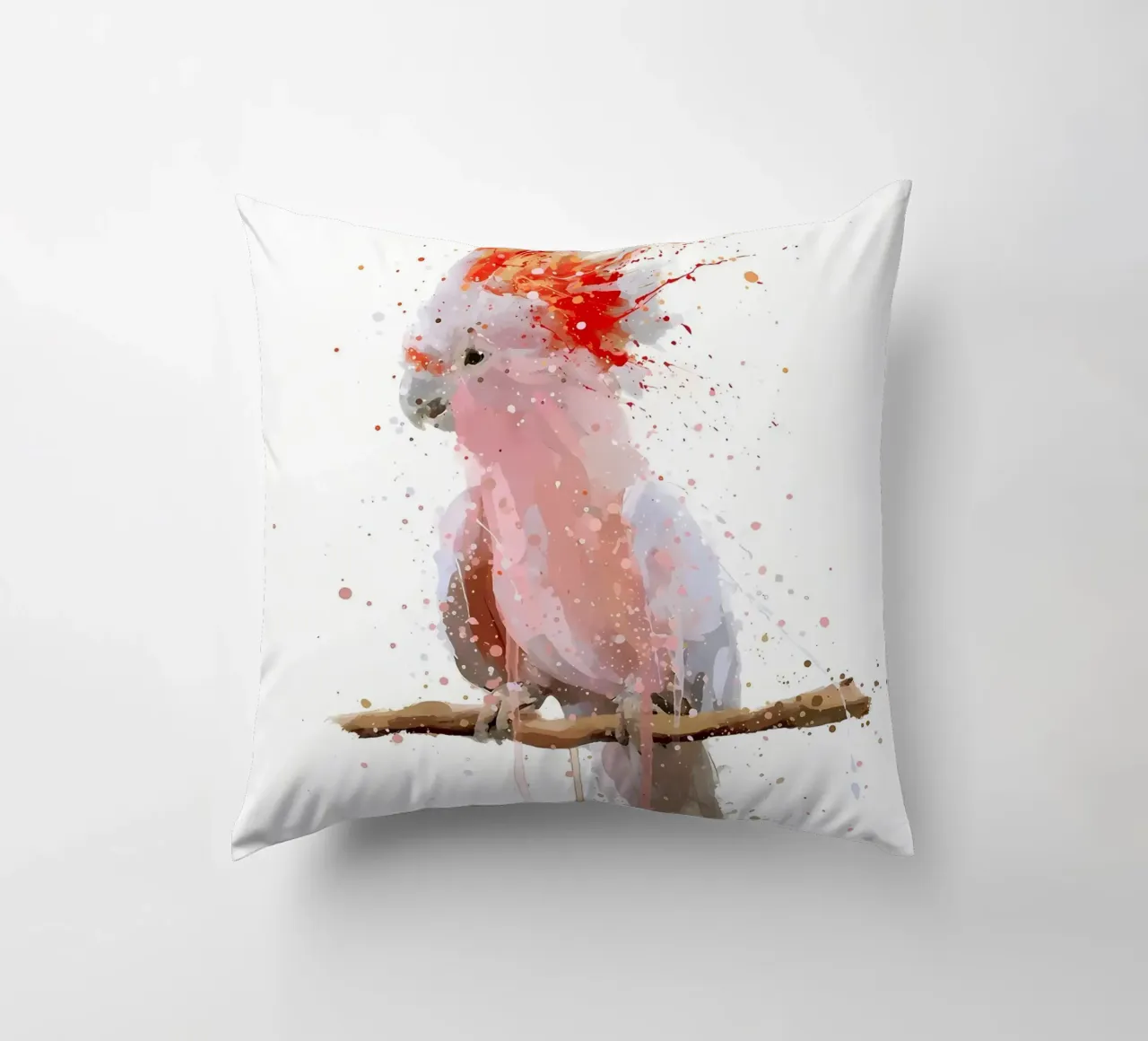 Cacatua Maestà Rosa cuscino da Nami