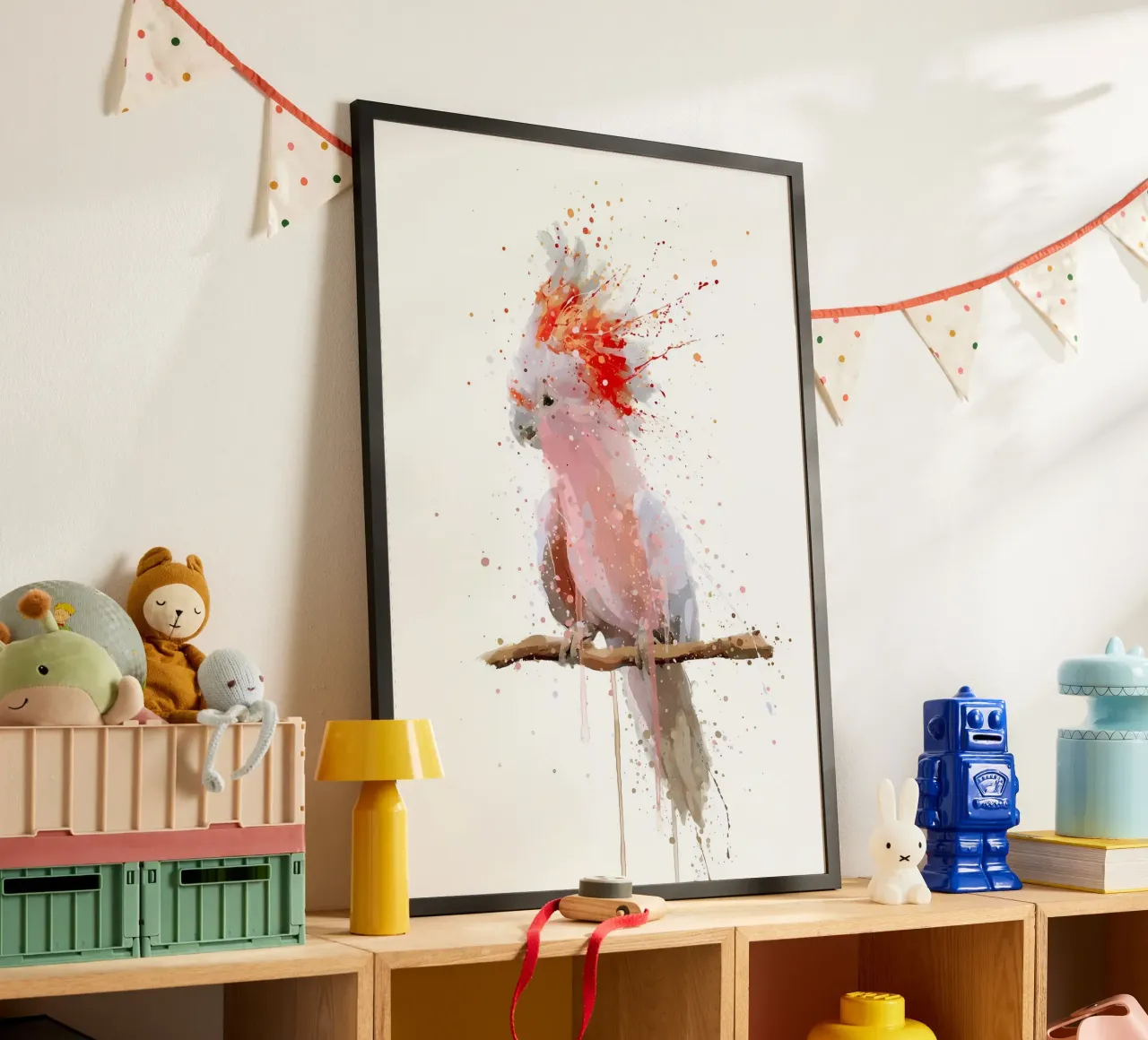 Cockatoo Pink Majesty poster by Nami