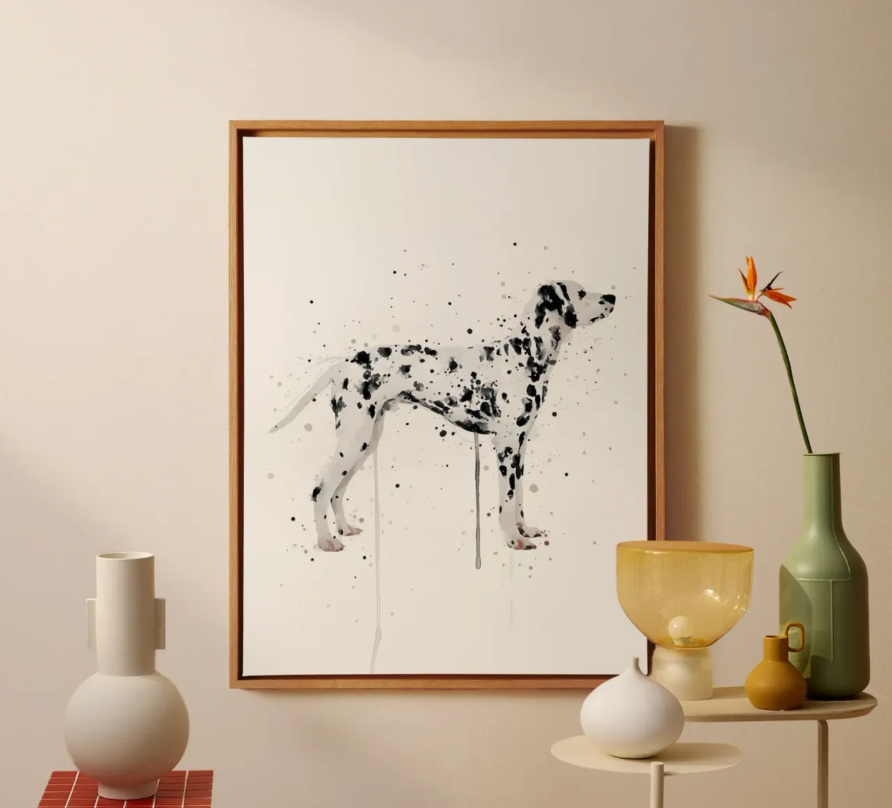 Dalmation Dog canvas by Nami