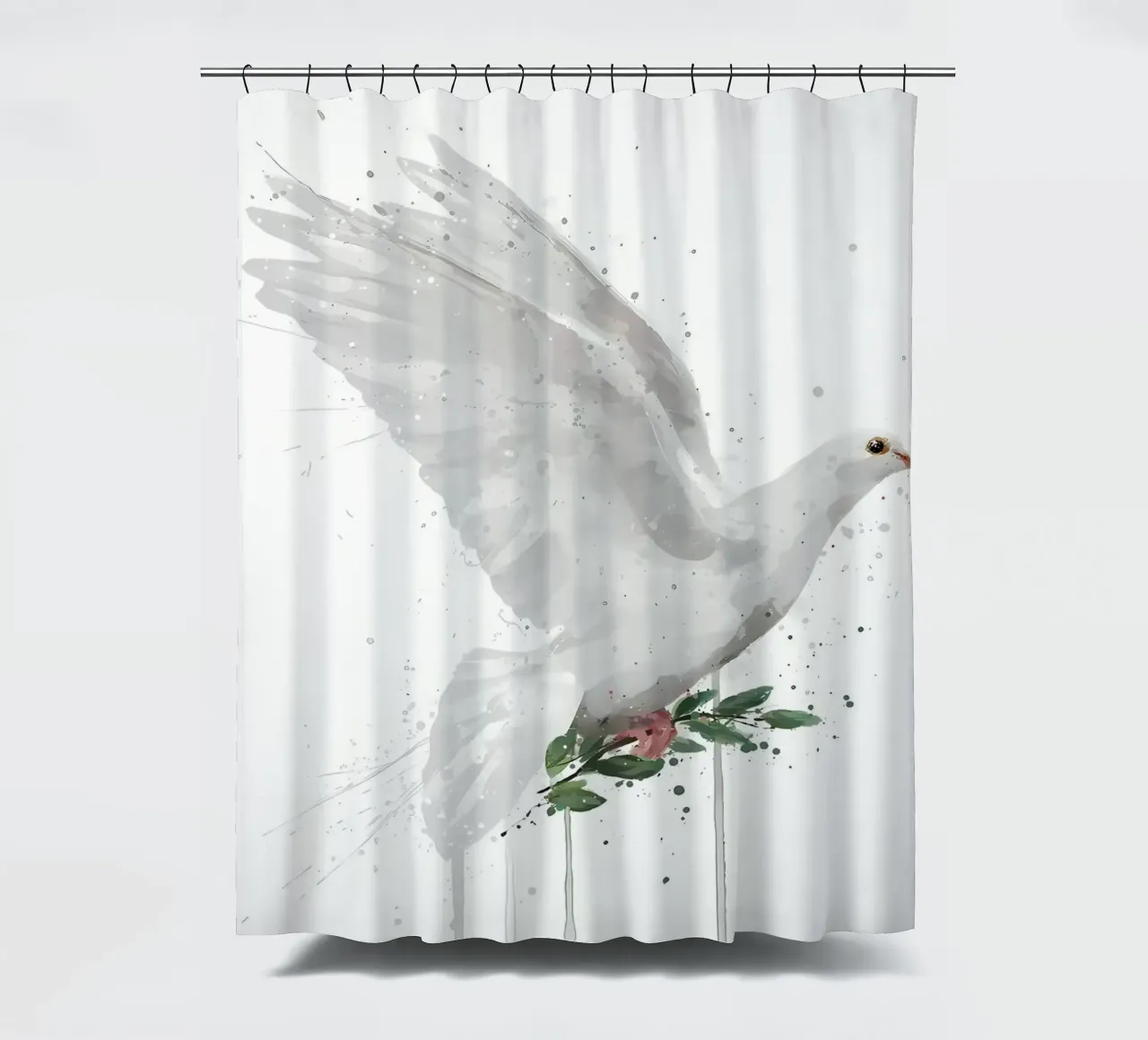 Taubenvogel Duschvorhang von Nami
