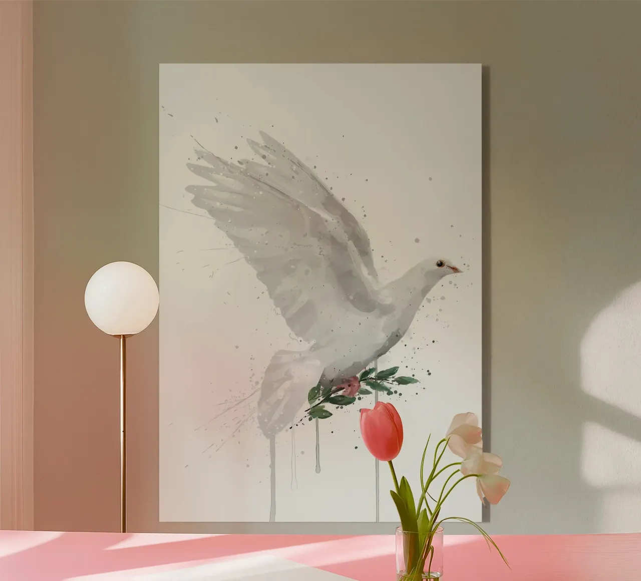 Oiseau colombe plexiglas de Nami