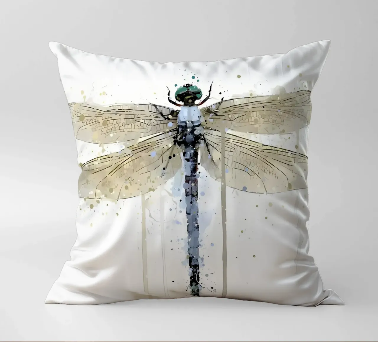 Libellula blu polvere cuscino da Nami