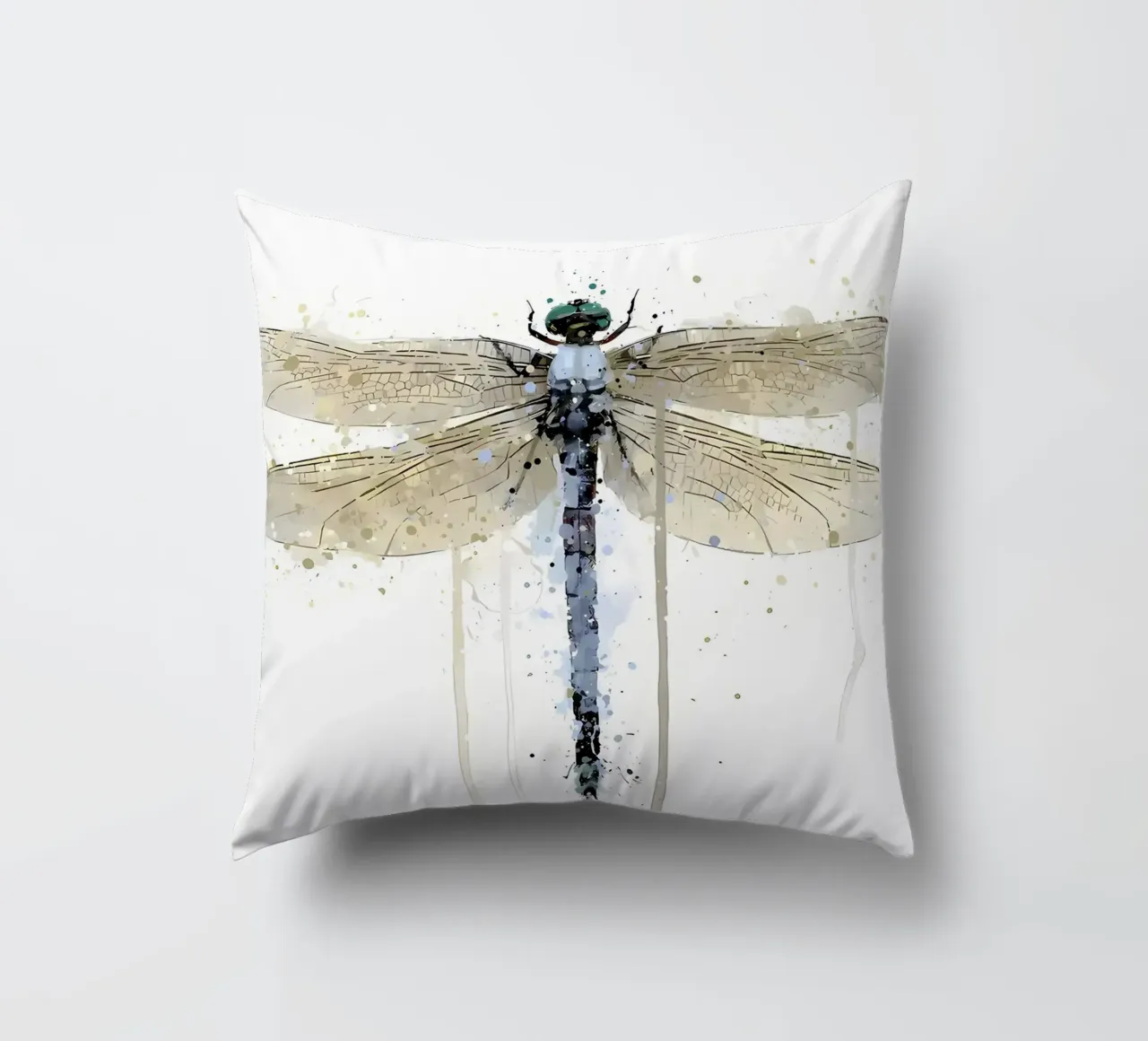 Libellula blu polvere cuscino da Nami
