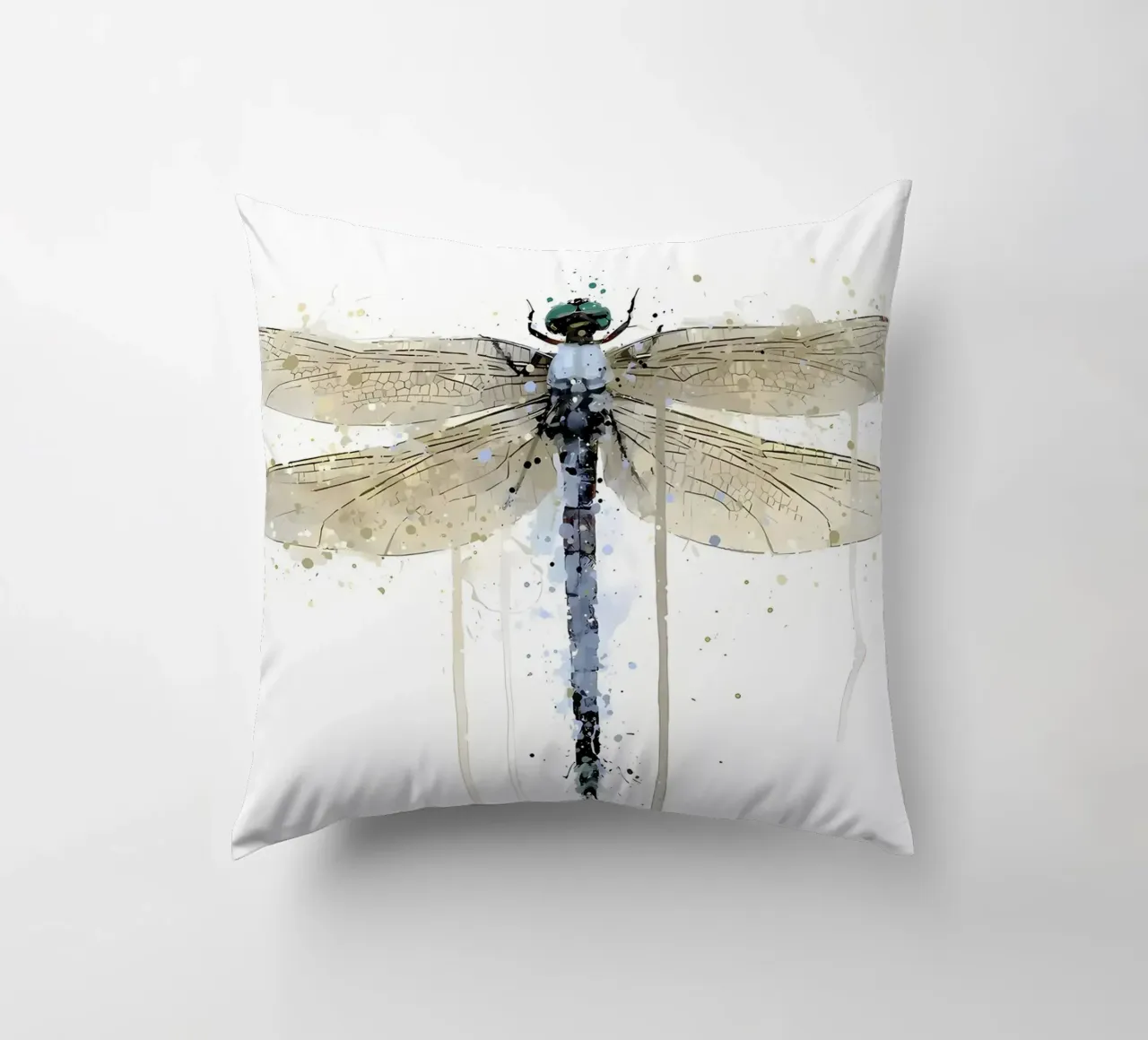 Libellula blu polvere cuscino da Nami