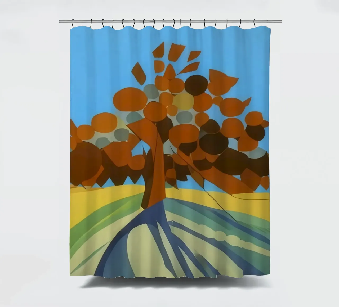 Albero_Natura_4 tenda da doccia da Abstract Art by LK