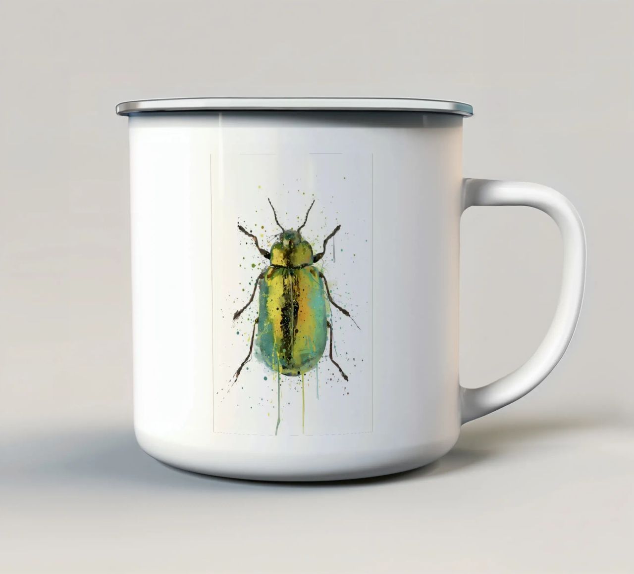 Scarabeo gioiello tazza in smalto da Nami