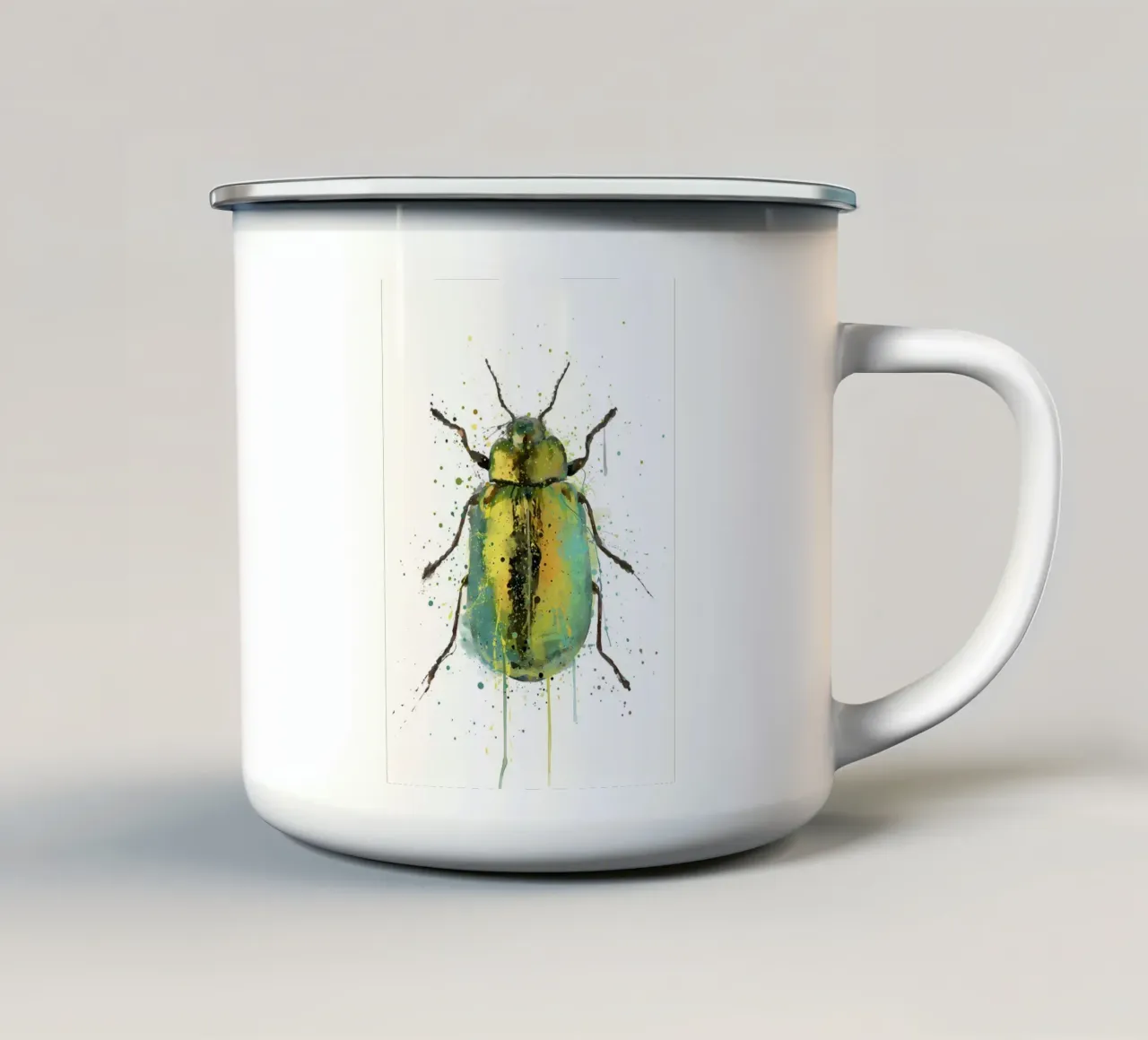 Scarabeo gioiello tazza in smalto da Nami