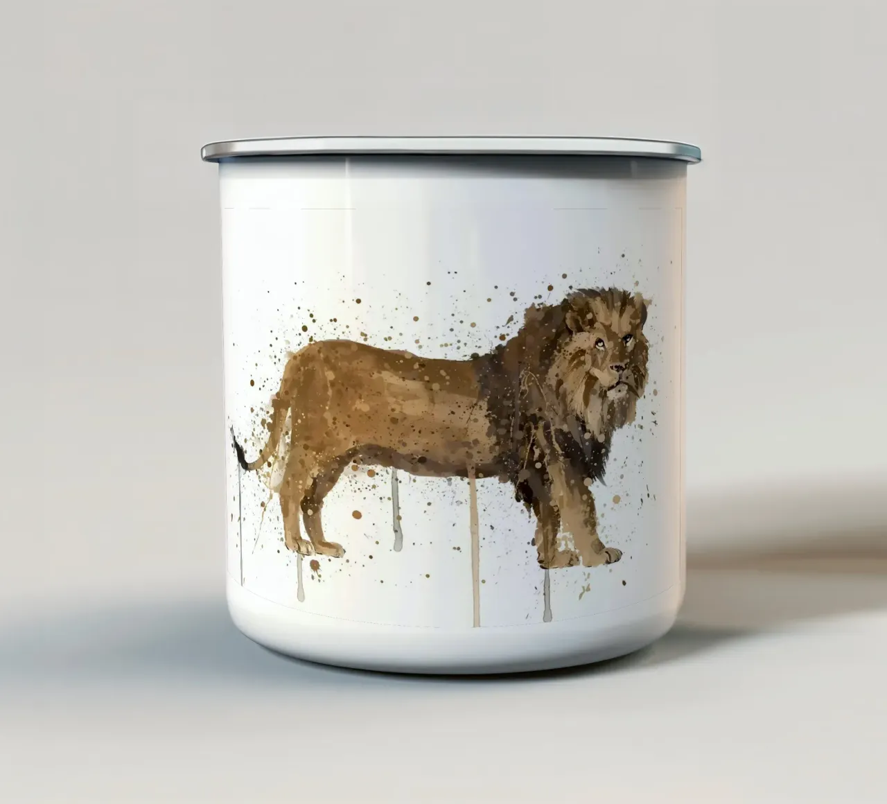 Leone tazza in smalto da Nami
