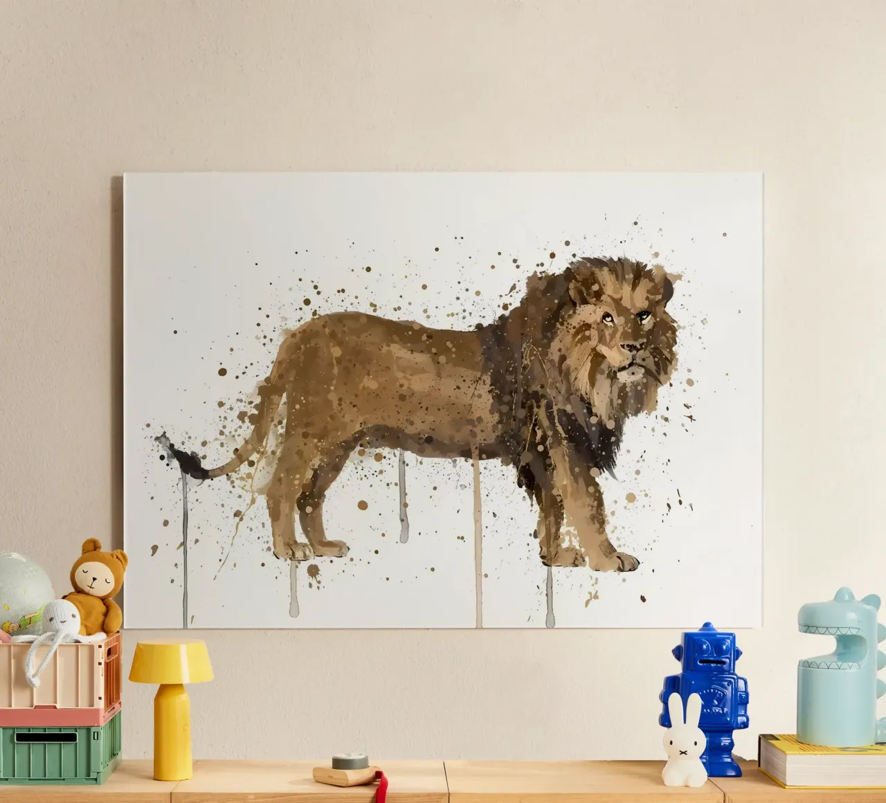 Lion acrylic glass by Nami