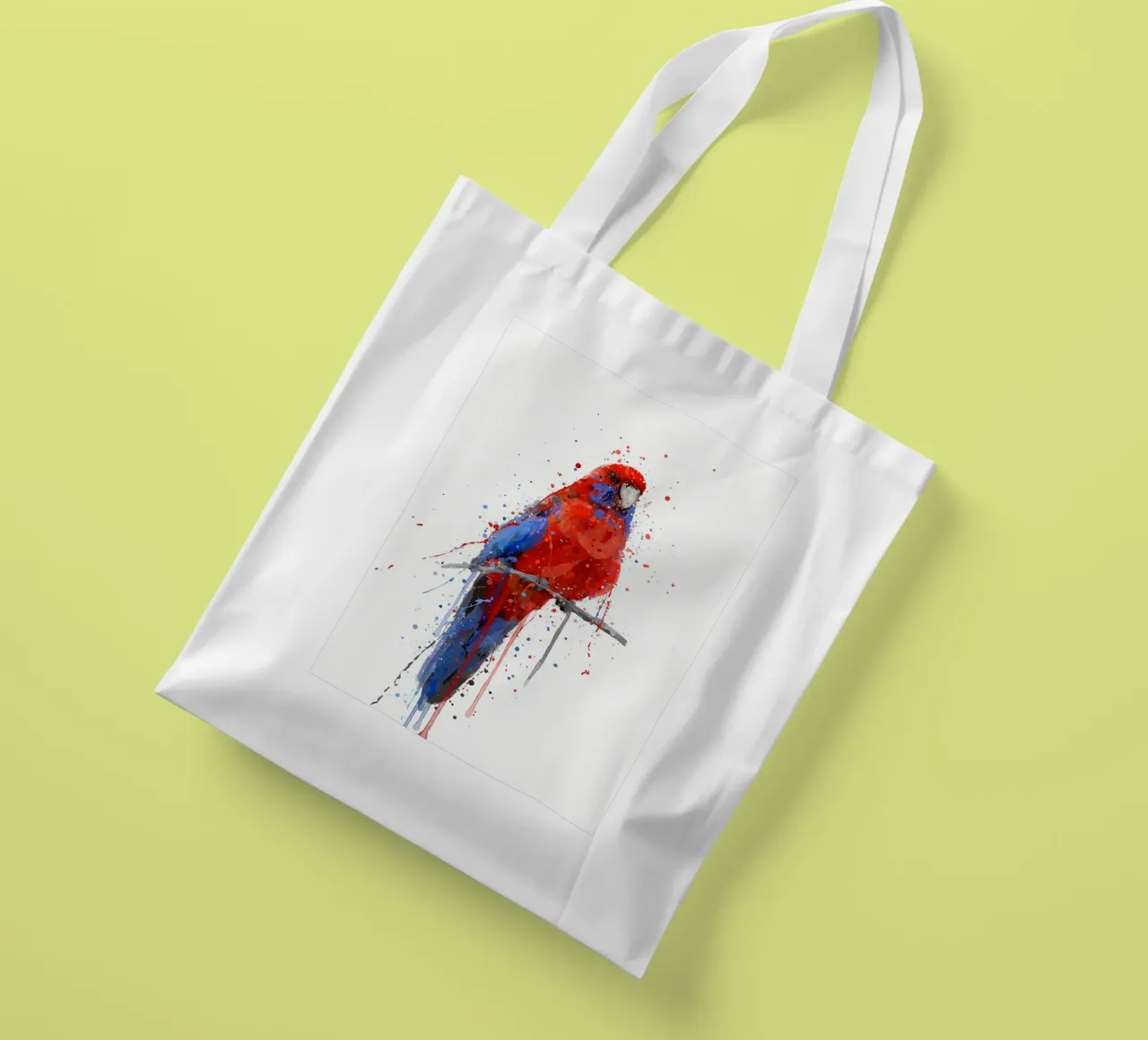 Pappagallo Rosella borsa in juta da Nami