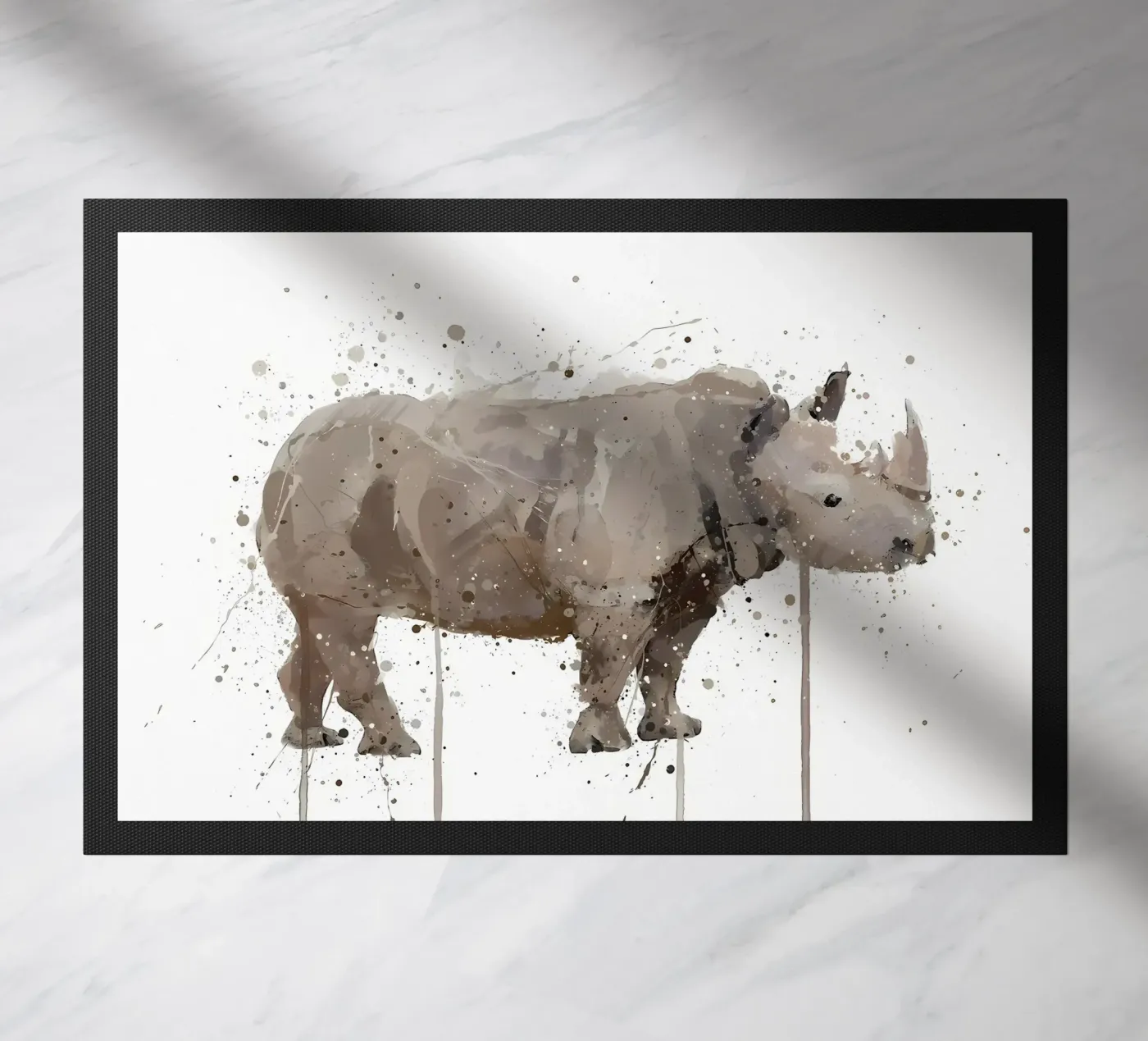 Rhino doormat by Nami