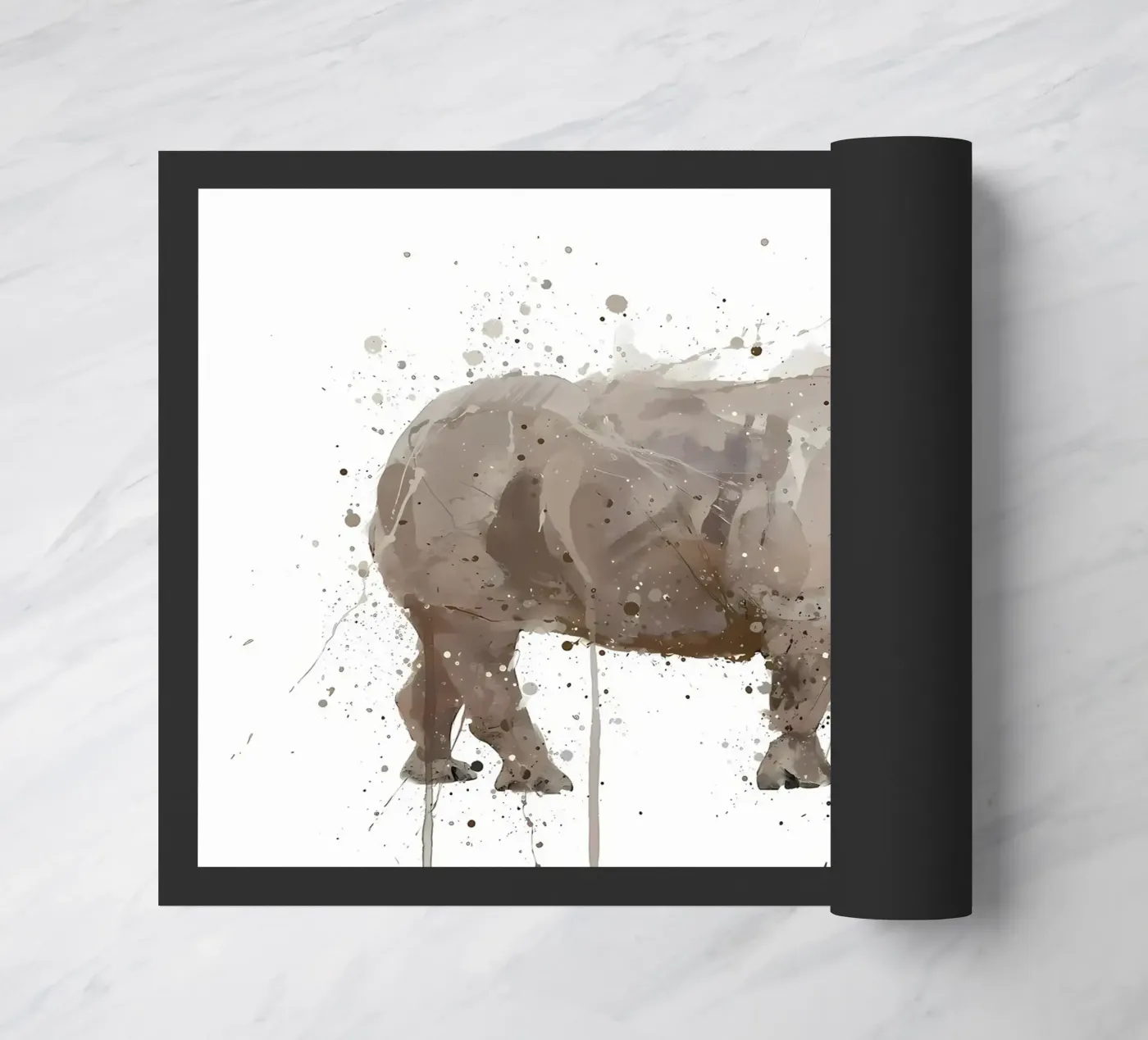 Rhino doormat by Nami