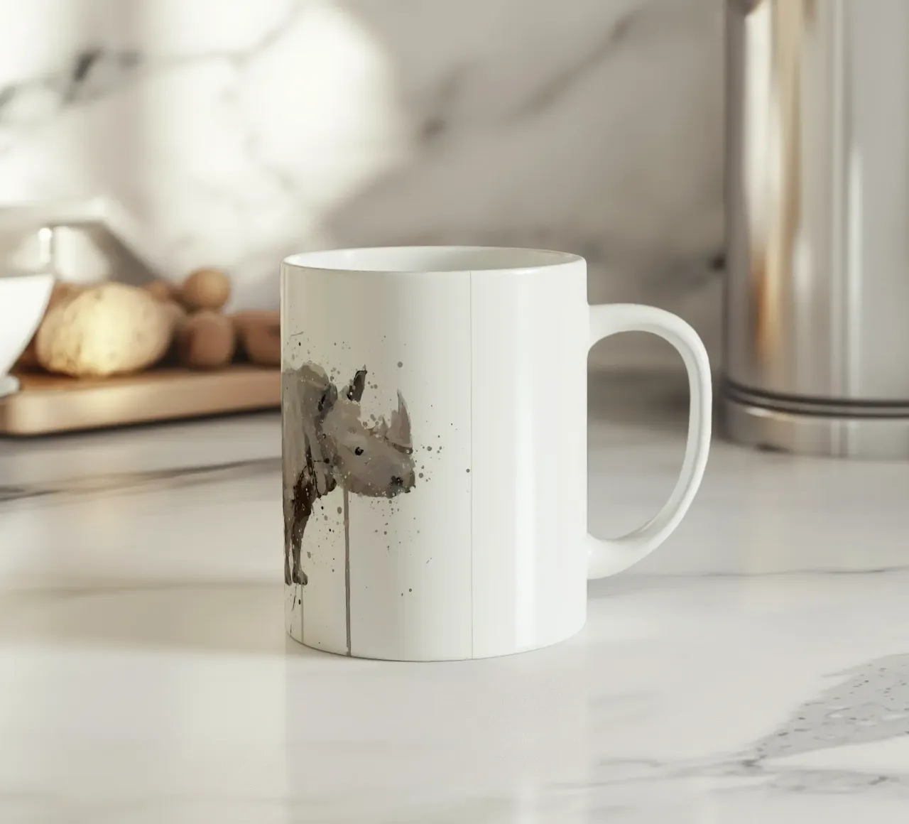 Rinoceronte tazza in ceramica da Nami