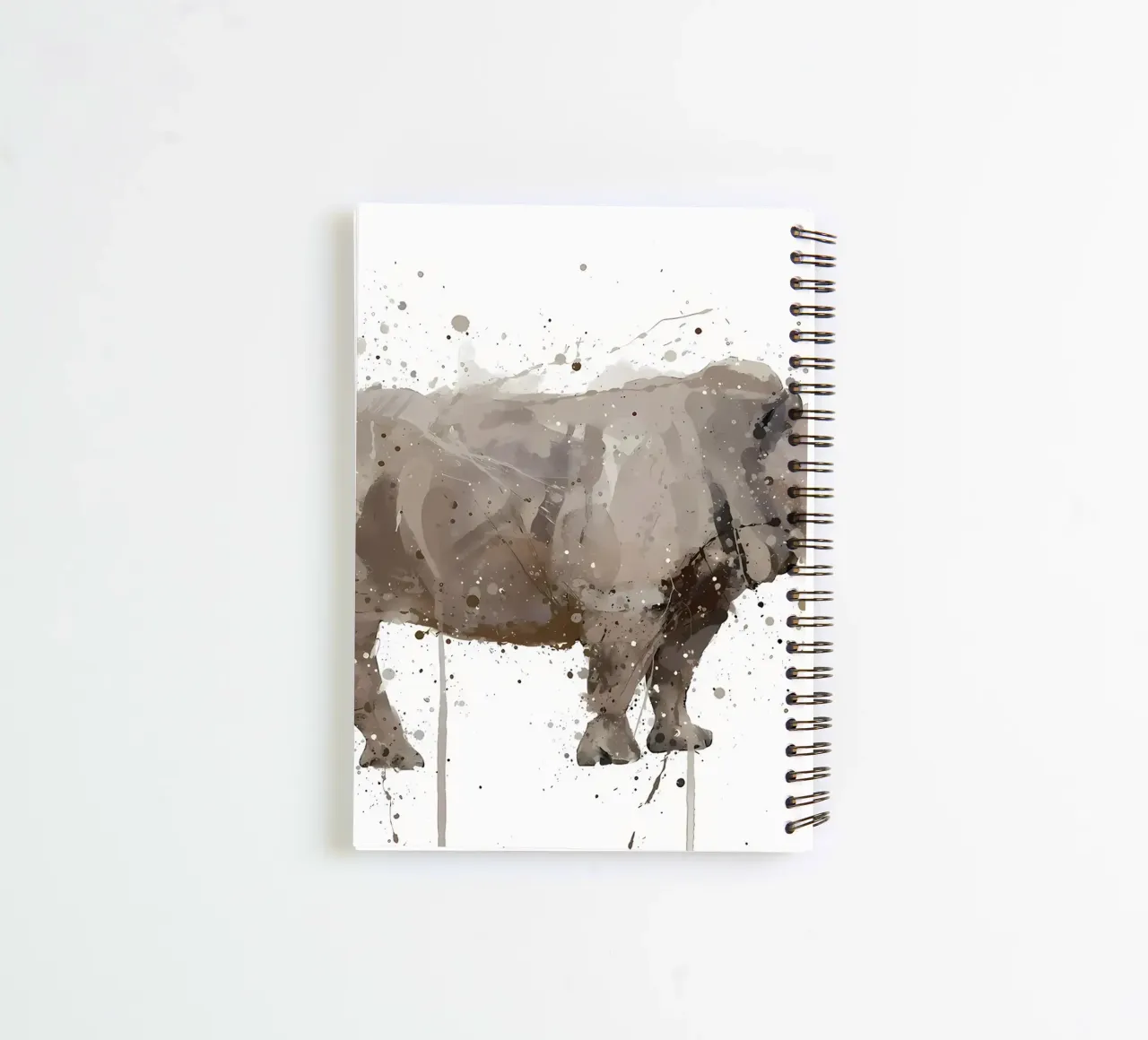 Rhino spiral notebook by Nami