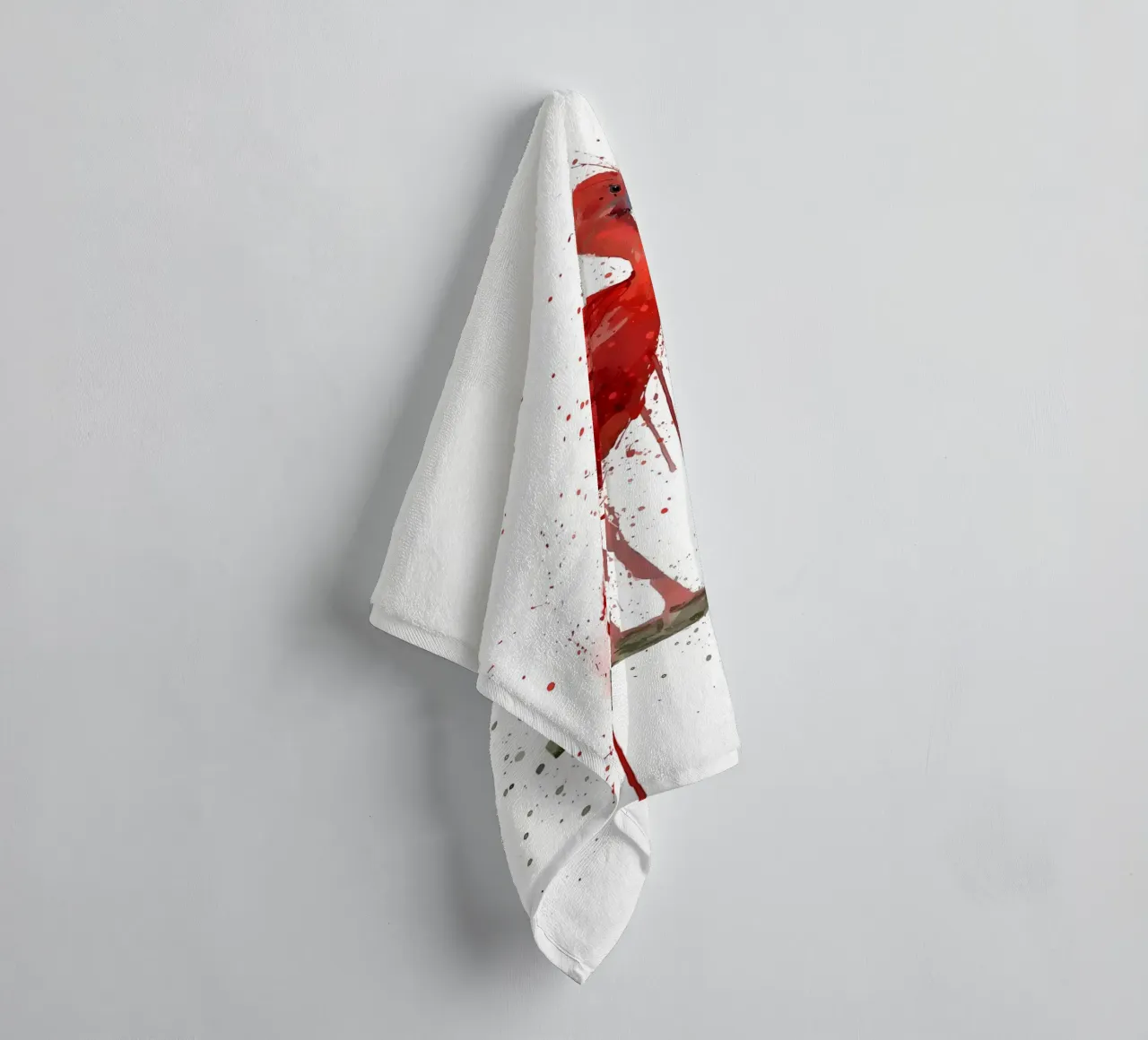 Scarlet Ibis Bird towel by Nami
