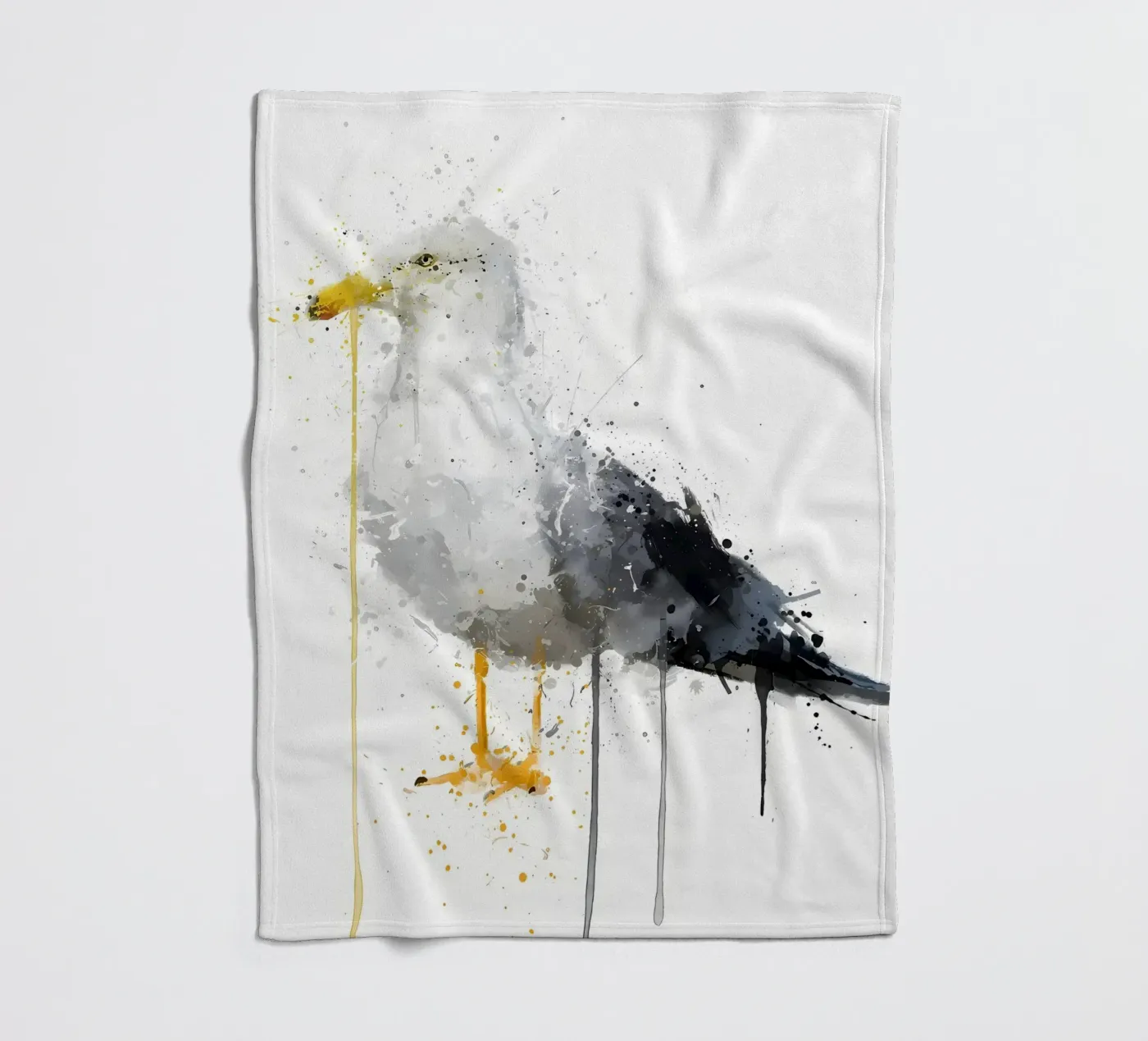 Möwenvogel Fleecedecke von Nami