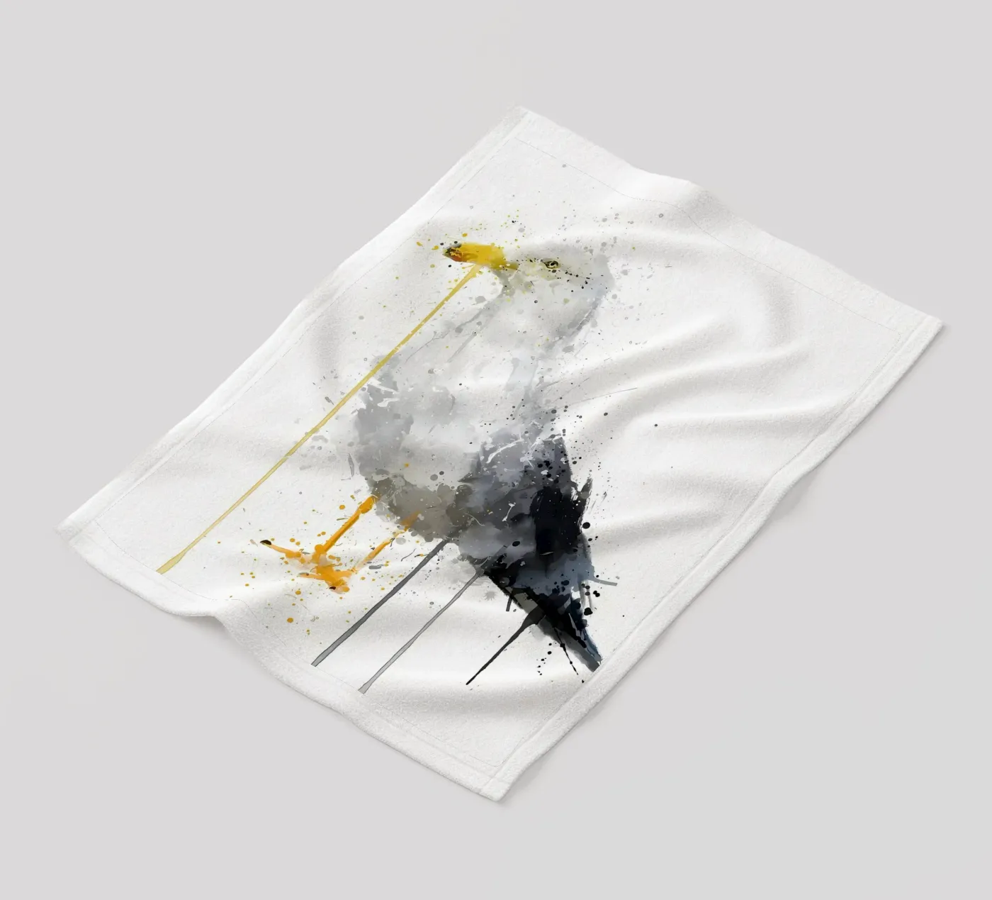 Möwenvogel Fleecedecke von Nami