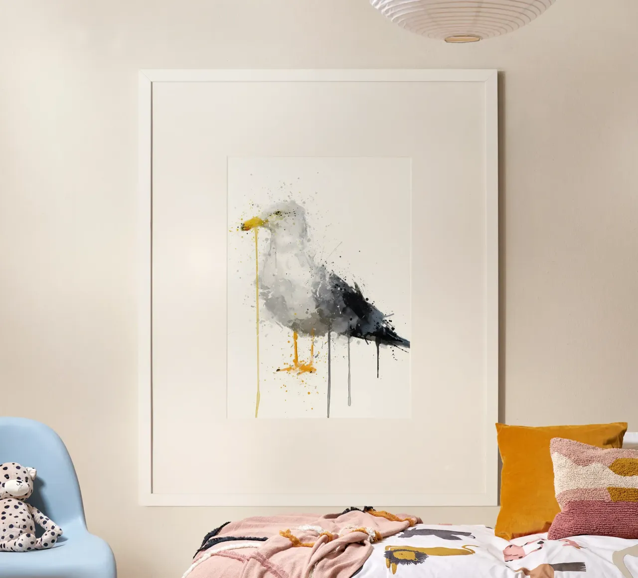 Seagull Bird hahnemühle by Nami