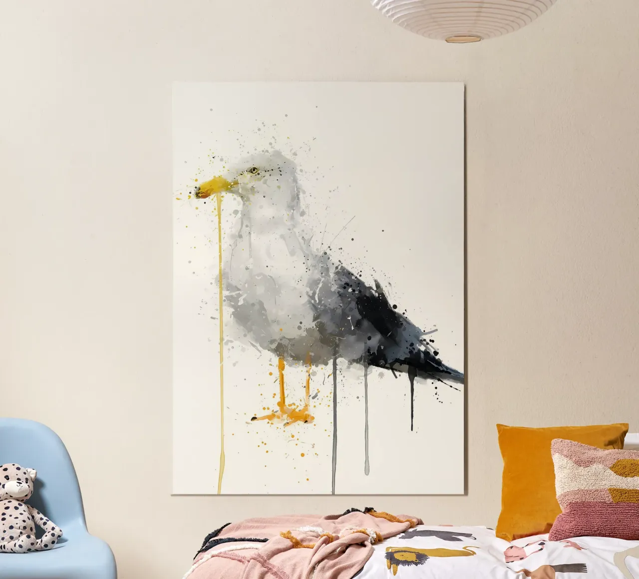 Seagull Bird hahnemühle by Nami