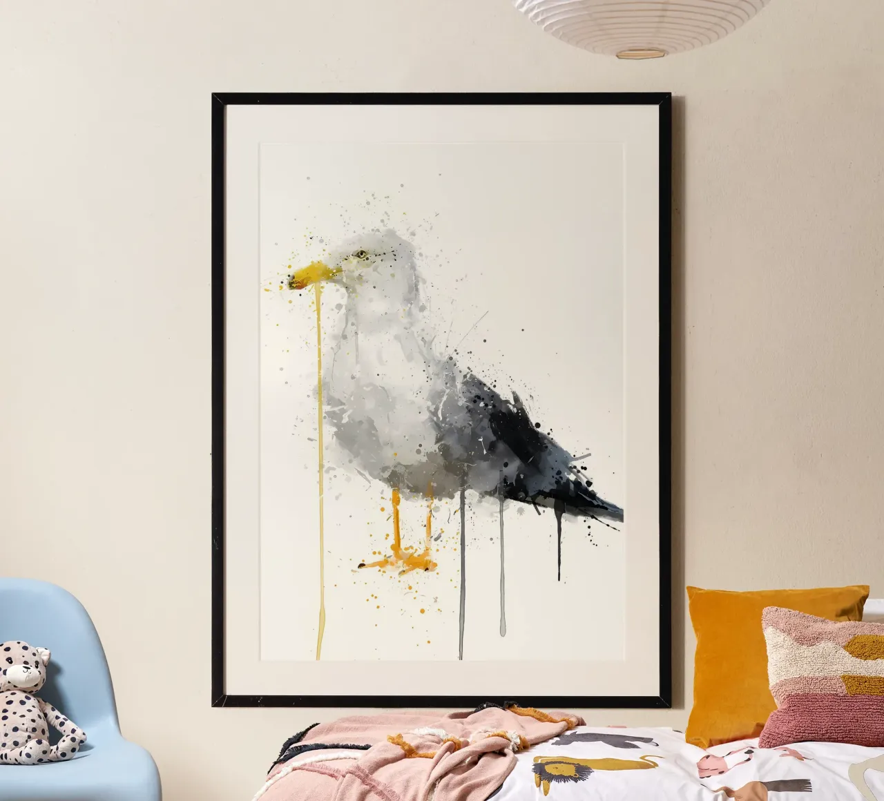 Seagull Bird hahnemühle by Nami