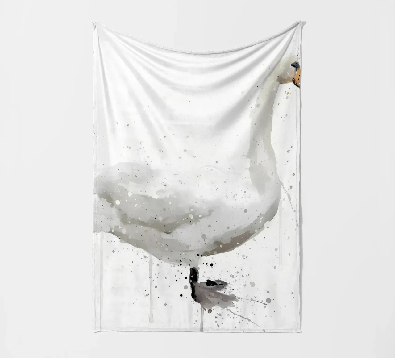 Schwan Fleecedecke von Nami