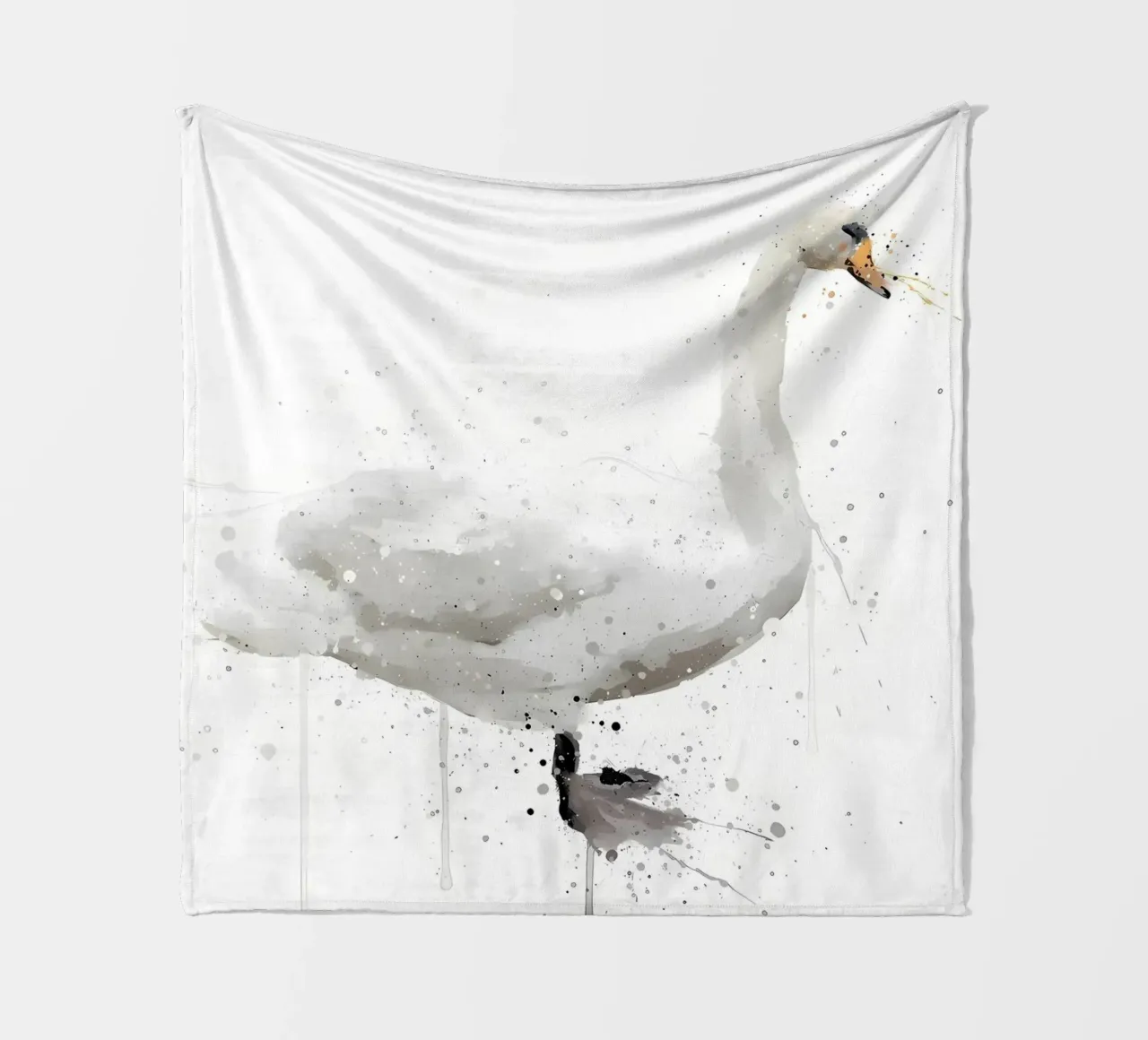 Schwan Fleecedecke von Nami