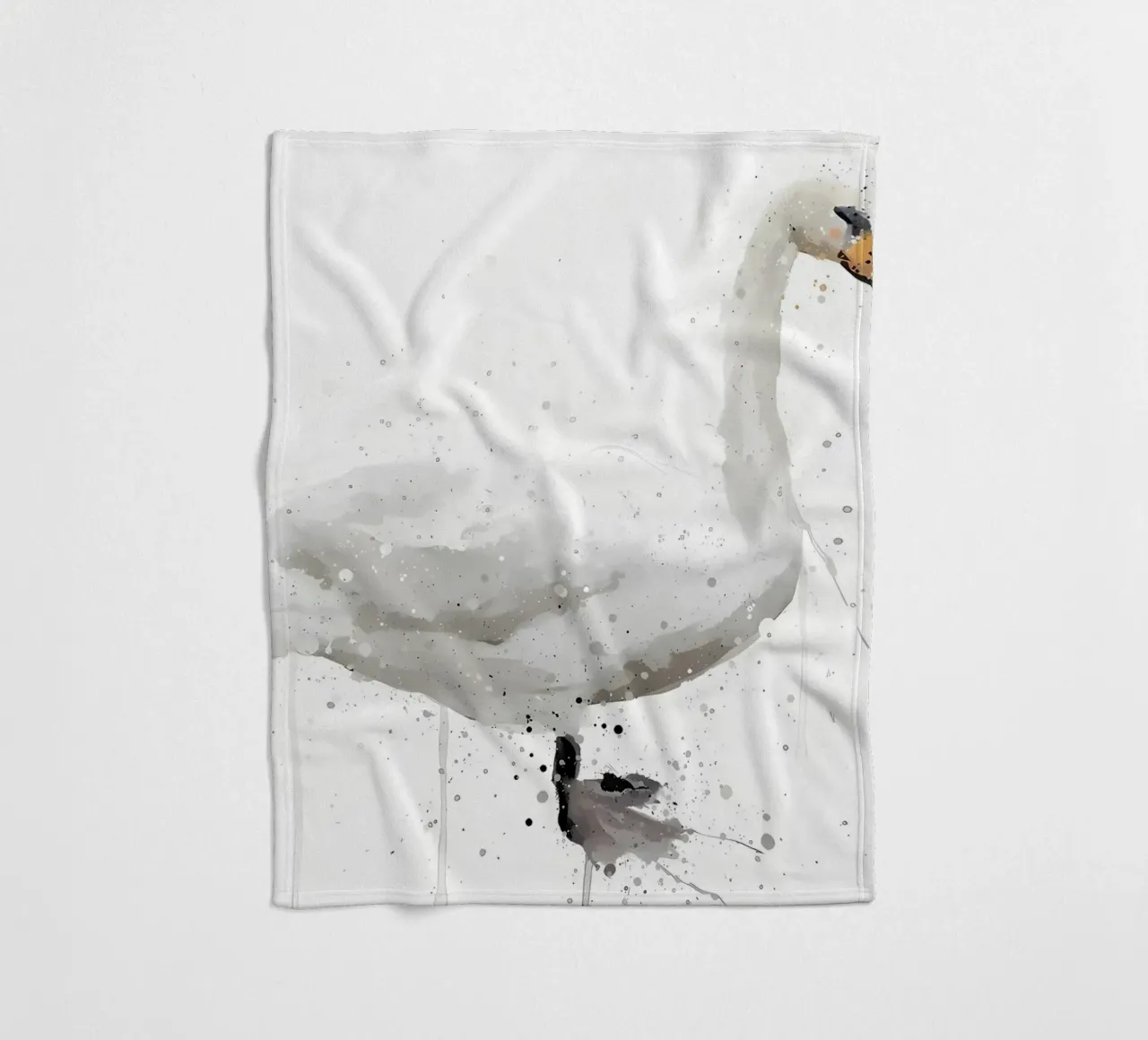 Schwan Fleecedecke von Nami
