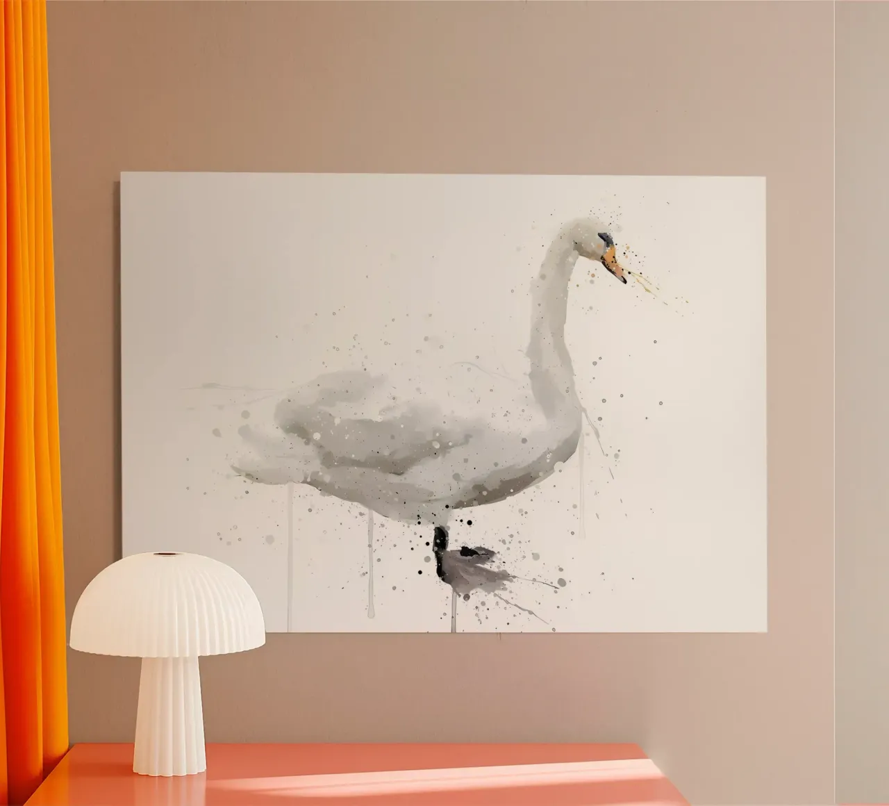 Cigno alluminio dibond da Nami