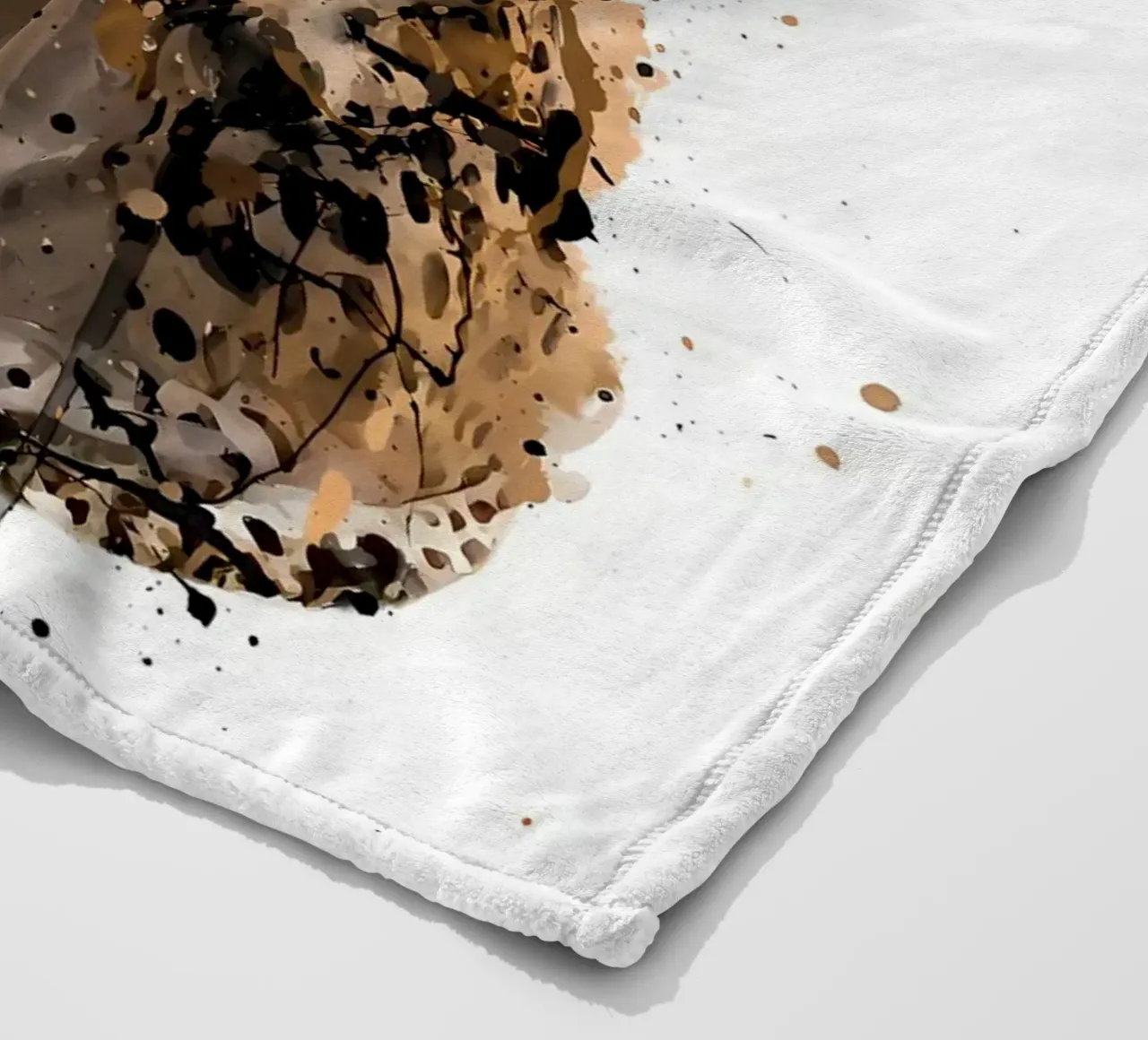 Ghepardo acquerellato coperta in pile da Nami