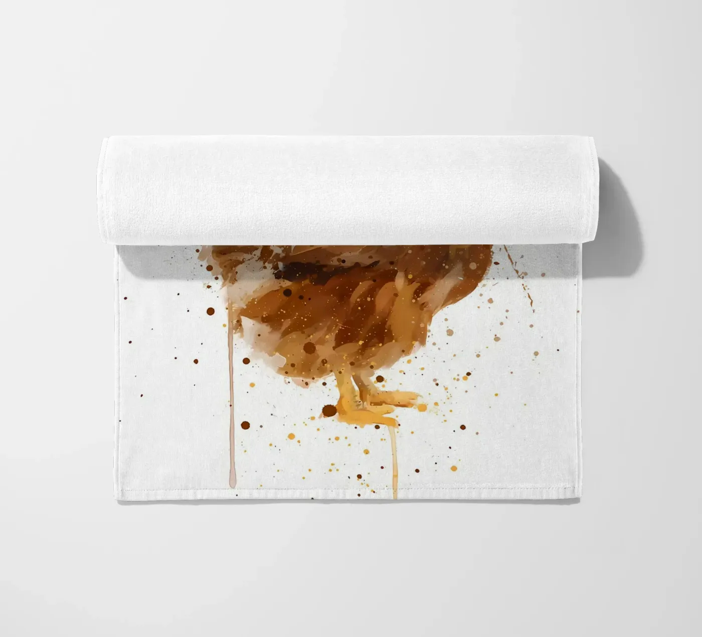 Pollo acquerellato telo mare da Nami