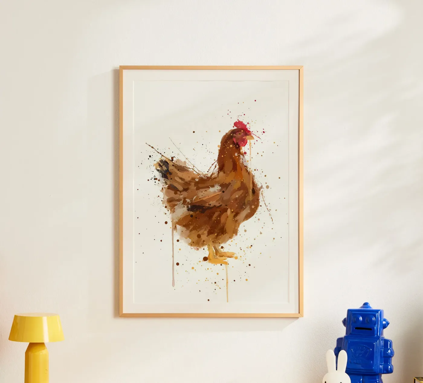 Pollo acquerellato poster da Nami