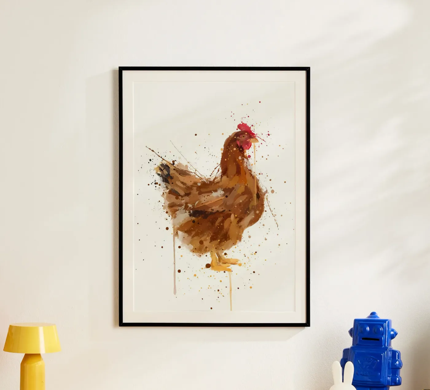 Pollo acquerellato poster da Nami