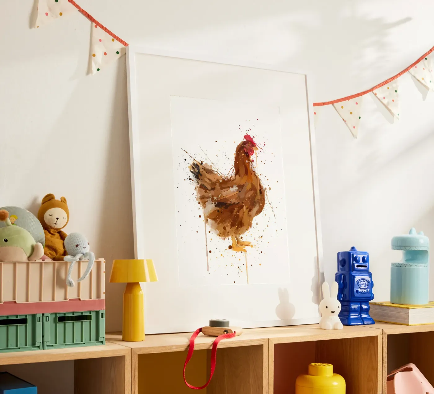 Pollo acquerellato poster da Nami