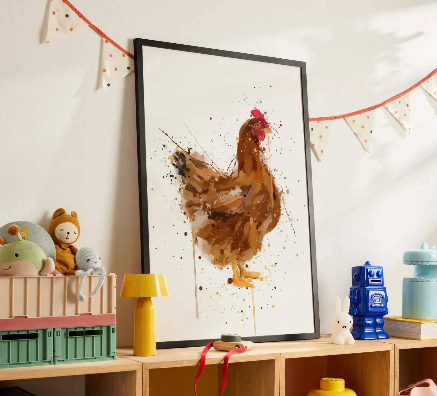 Pollo acquerellato poster da Nami