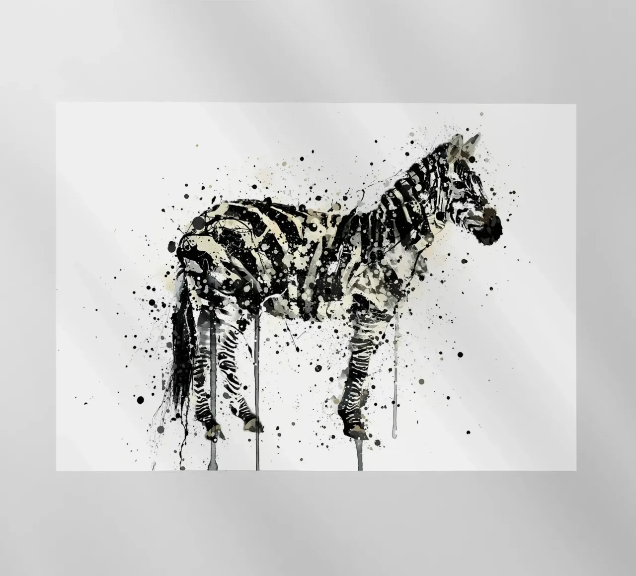 Watercolor Zebra pellicola backlit da Nami
