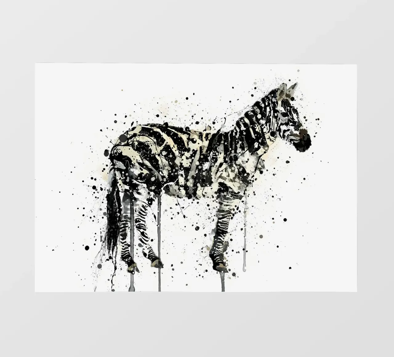 Watercolor Zebra pellicola backlit da Nami
