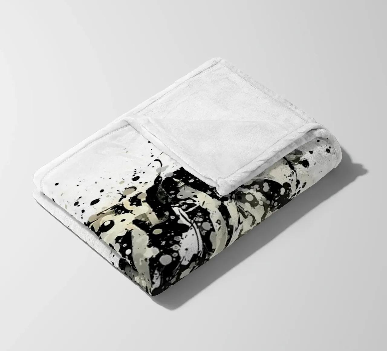 Watercolour Zebra fleece blanket by Nami