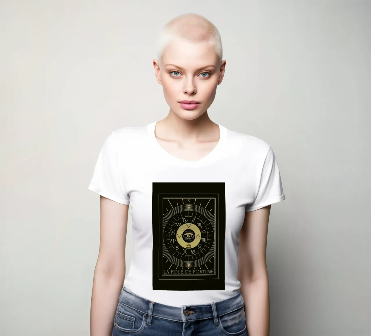 The Wheel of Fortune women's fitted t-shirt by cafelab