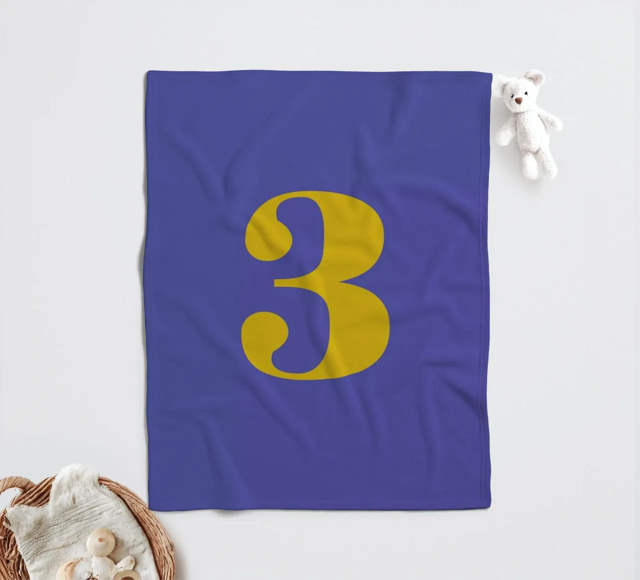 Blue Number 3 coperta in pile da Studio One