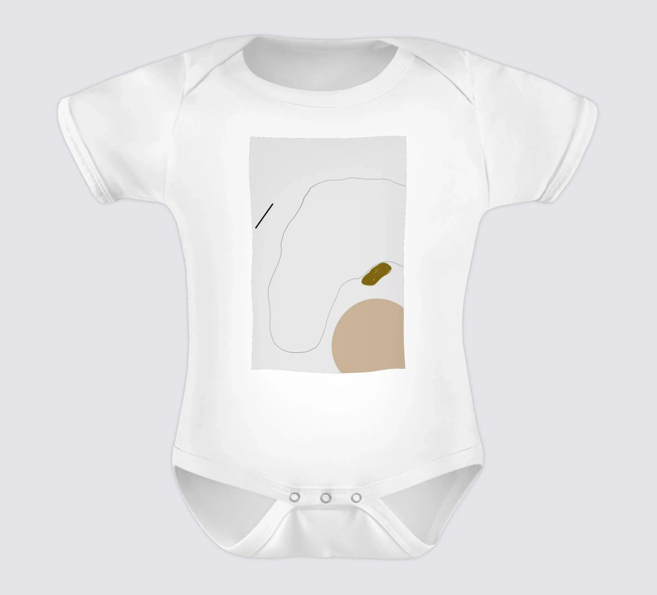 Head Without Face Kurzarm Babybody von 170QM