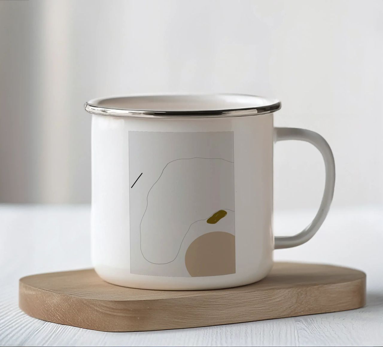 Head Without Face Emaille Tasse von 170QM